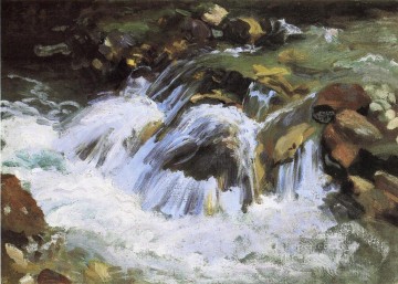 landscape Painting - A Mountain Stream Tyrol landscape John Singer Sargent